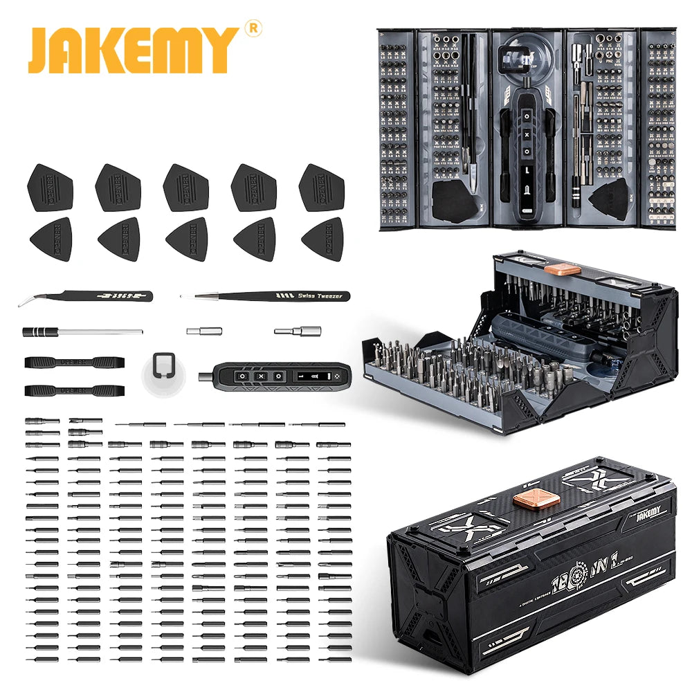 JAKEMY 180 In 1 Precision Screwdriver Set Magnetic Bits Repair