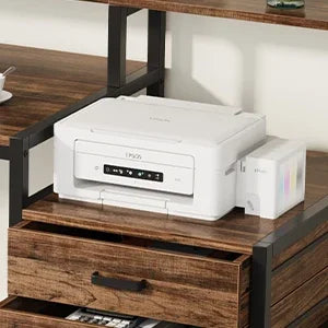 Tribesigns Computer Desk With File Drawer And Monitor Stand