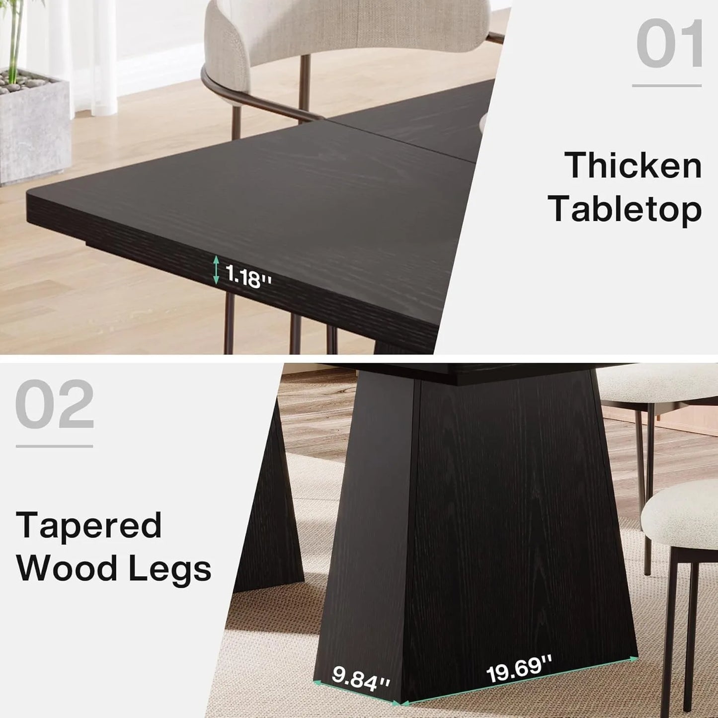 Little Tree Modern Dining Table For Kitchen And Living Room