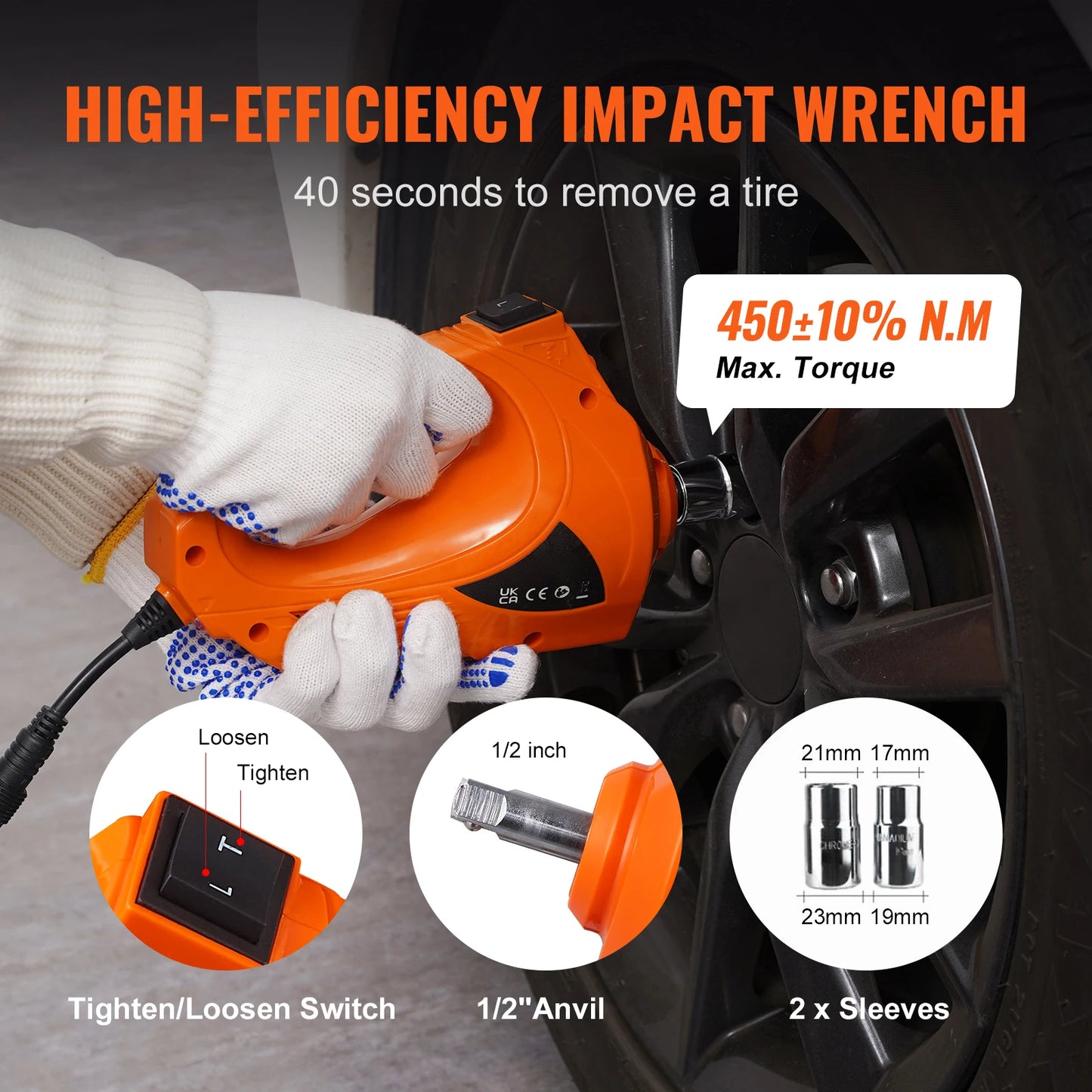 SucceBuy Electric Hydraulic Car Jack Built In Pump And LED