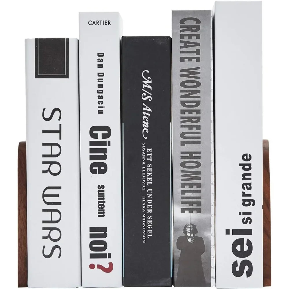 Hign-concerned Heavy Duty Non Slip Bookends Pair for Bookshelf