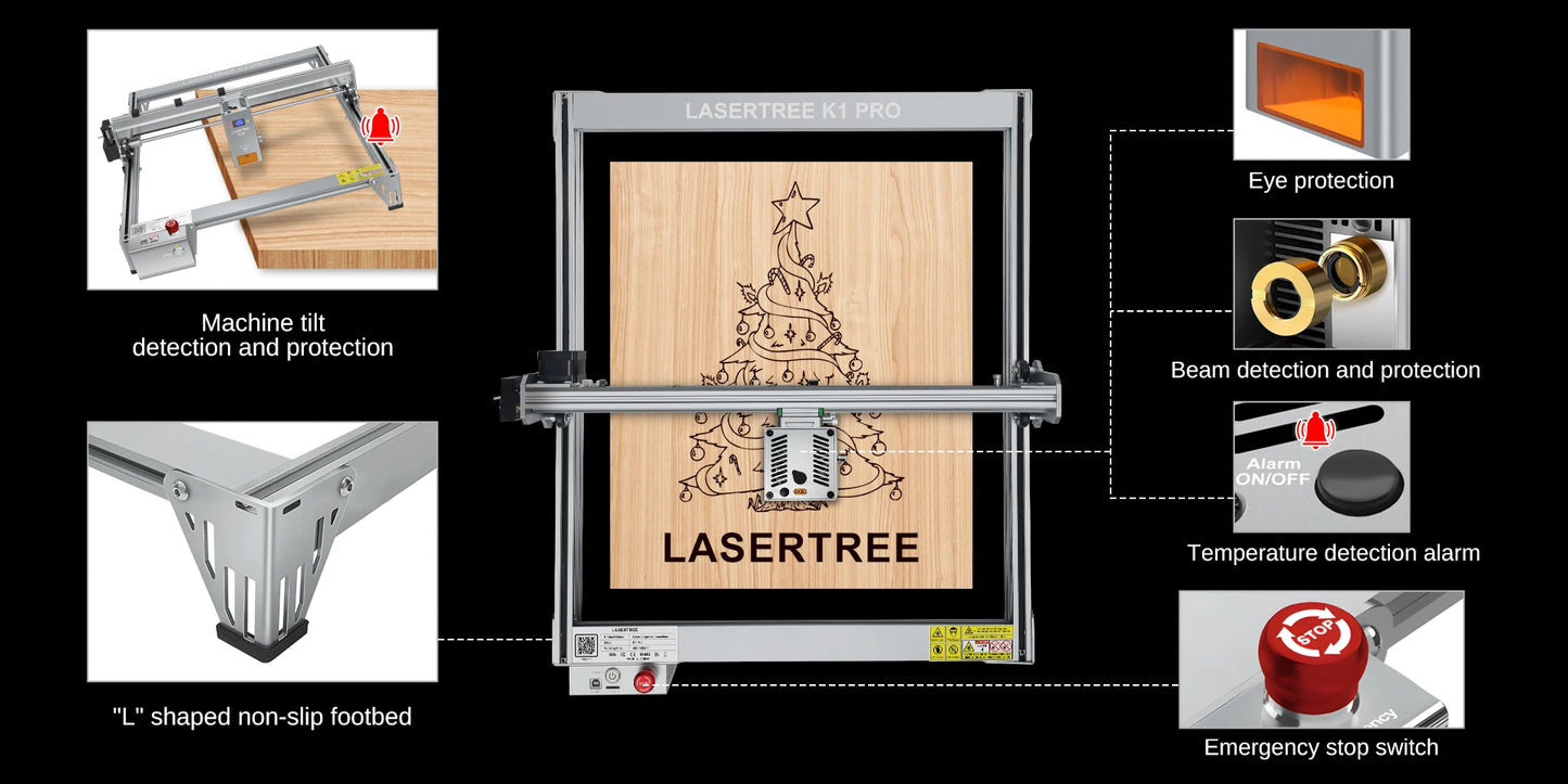 Laser Tree K1Pro Laser Engraver With 30W 40W Module