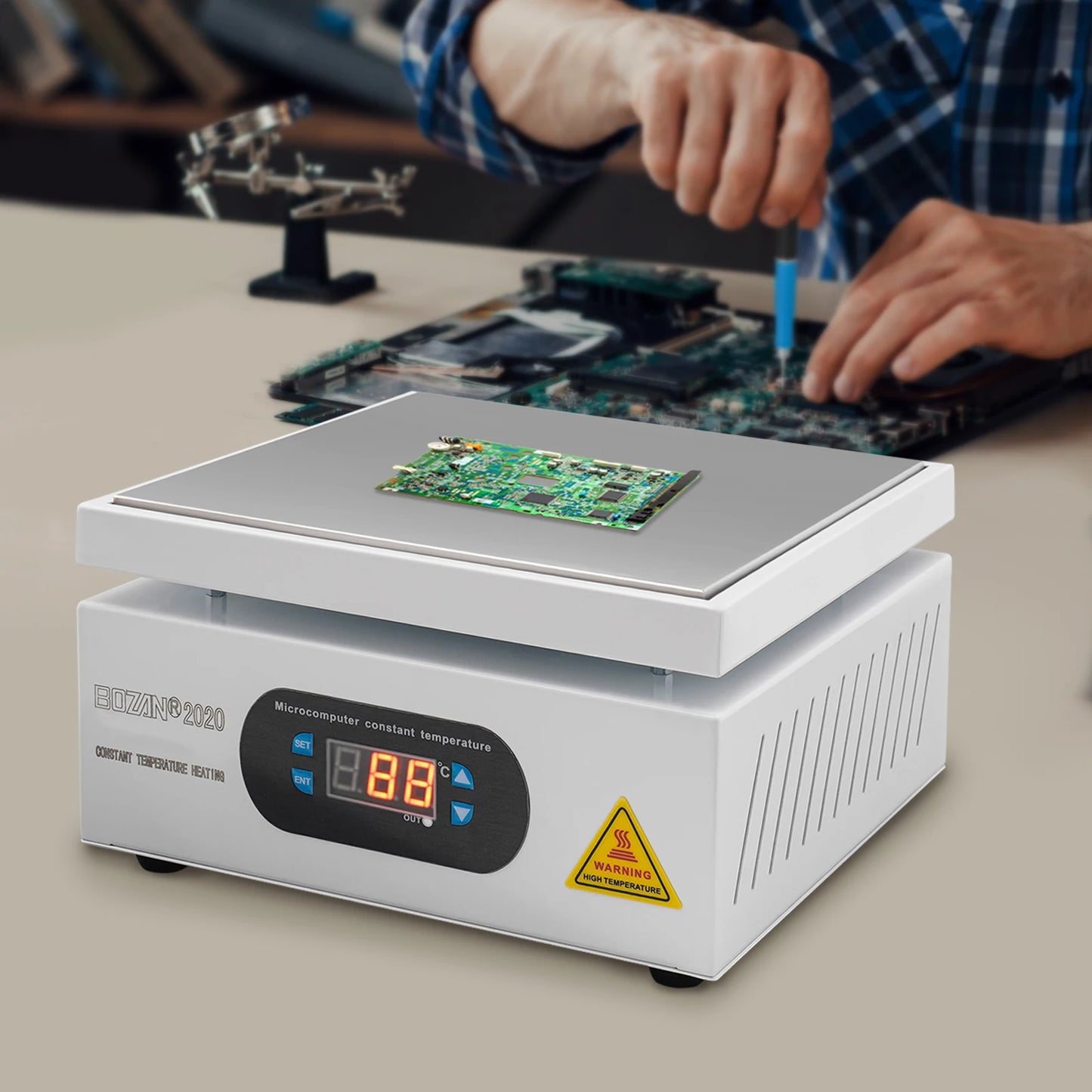 700/500W/350W Electric Soldering Hot Plate Microcomputer Welding Hot Plate, Preheating Welder Work Table