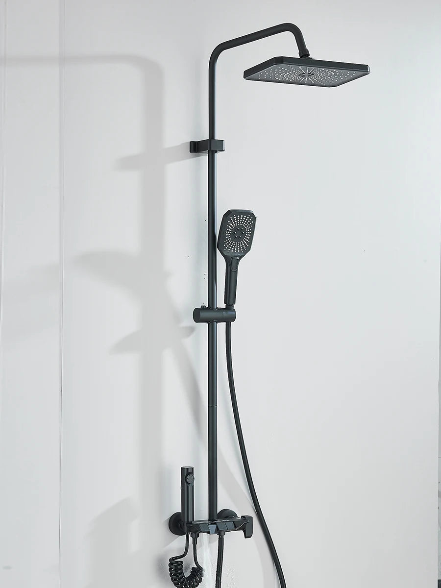 Quyanre 4 Way Shower System With Rain Shower Bidet Faucet