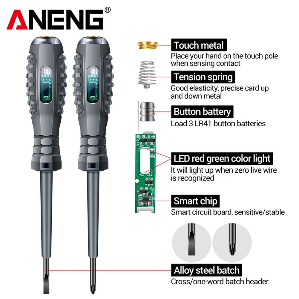 ANENG B05 Indicator Screwdriver Set Slotted Phillips 2Pcs