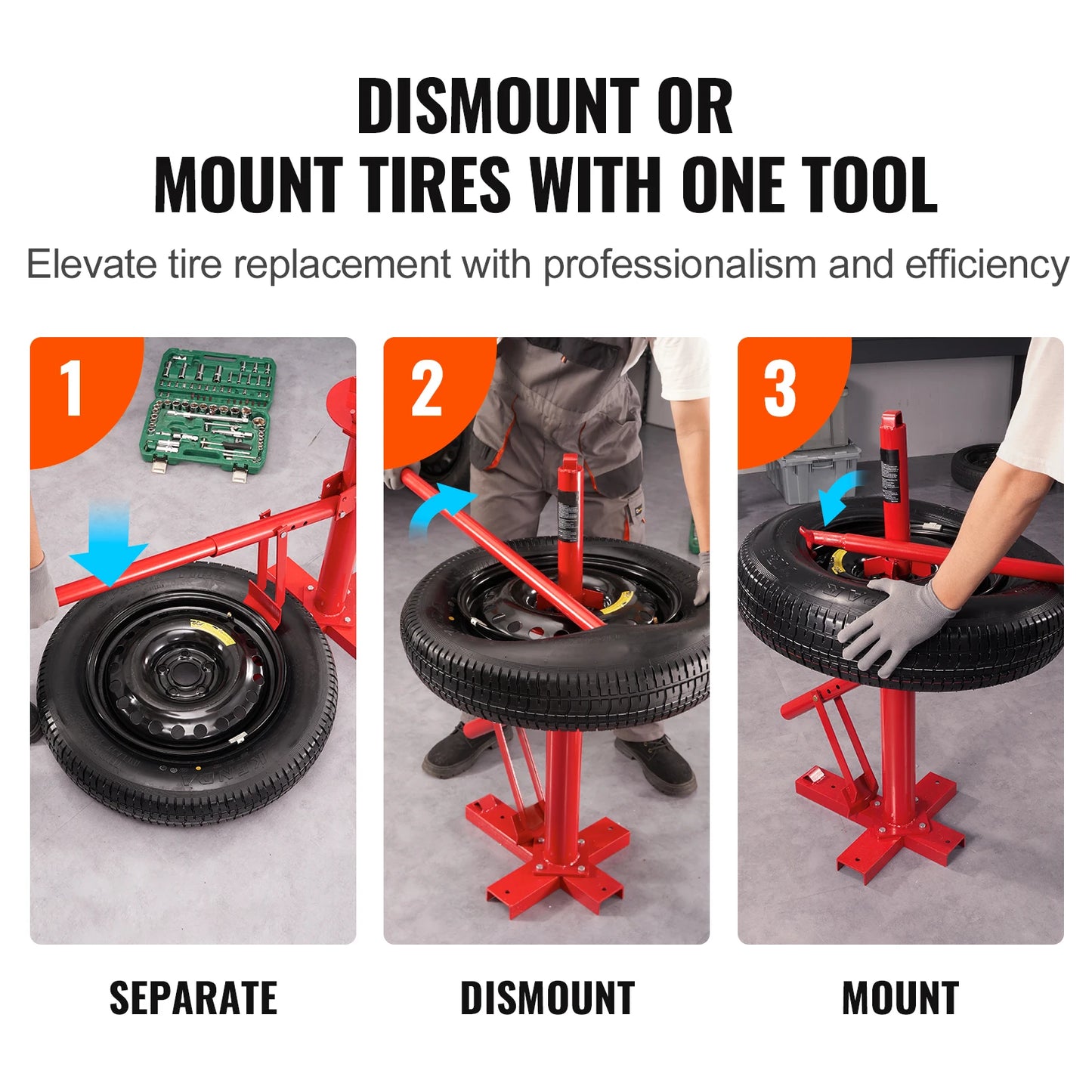 SucceBuy Portable Manual Tire Changer Bead Breaker Tool For Vehicles