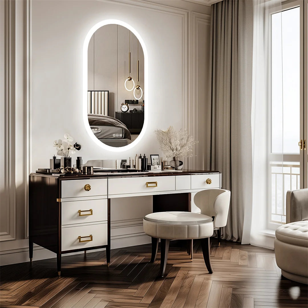 LUVODI LED Backlit Bathroom Mirror With Touch Dimming Defog IP44