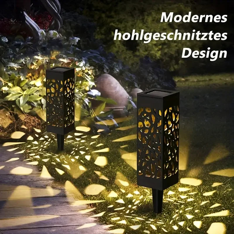 KEWEN 6 Pack Solar Powered LED Garden Stake Lights Waterproof