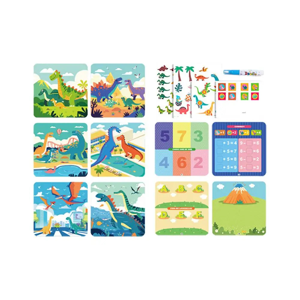 Watercolor Painting Book For Kids Reusable Coloring Montessori Toys