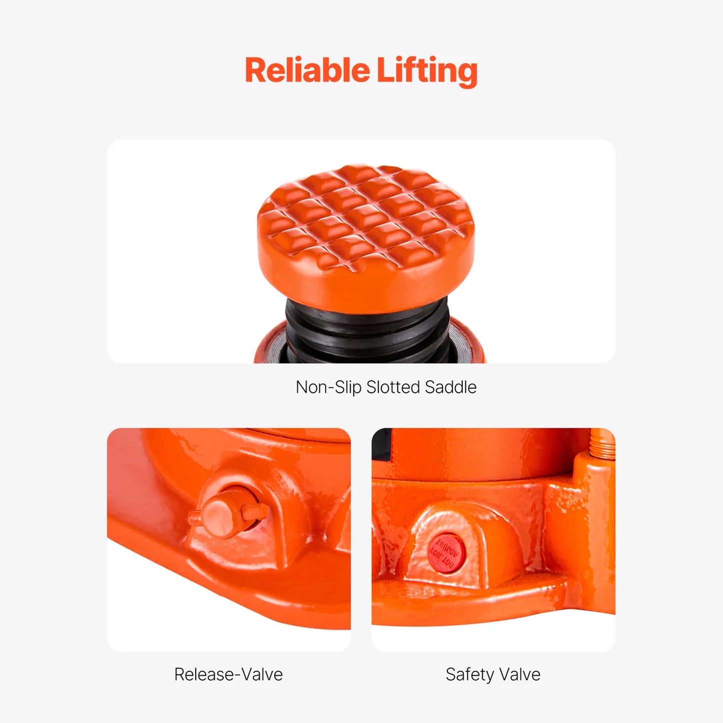 SucceBuy Hydraulic Bottle Jack With Long Handle For Vehicles