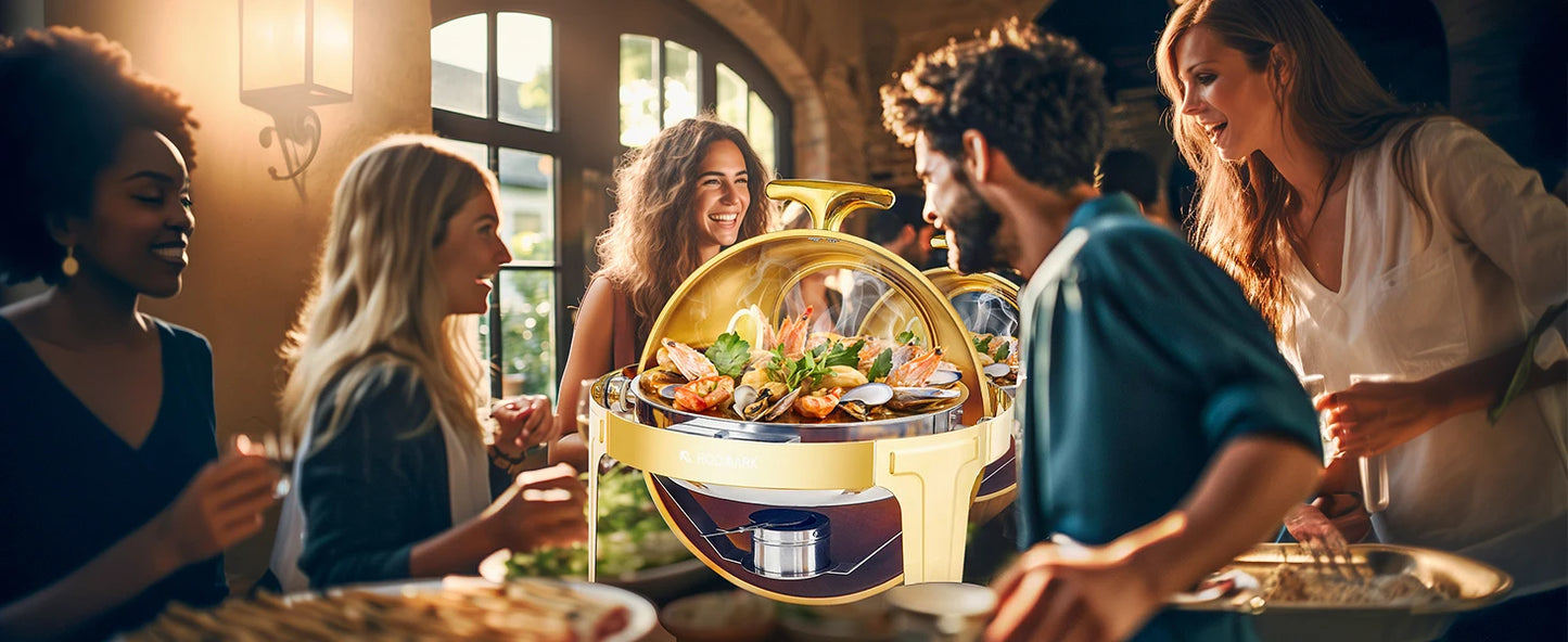 ROOMARK Chafing Dish Buffet Set Stainless Steel Catering Warmer