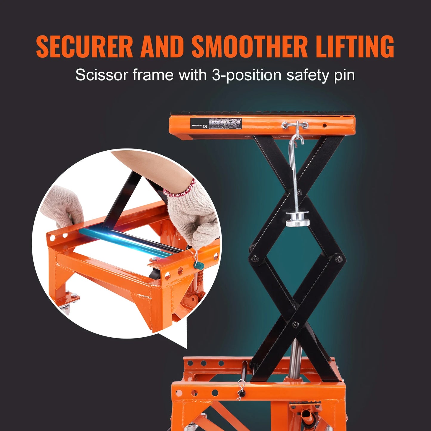 SucceBuy Hydraulic Motorcycle Lift Table For Dirt Bikes
