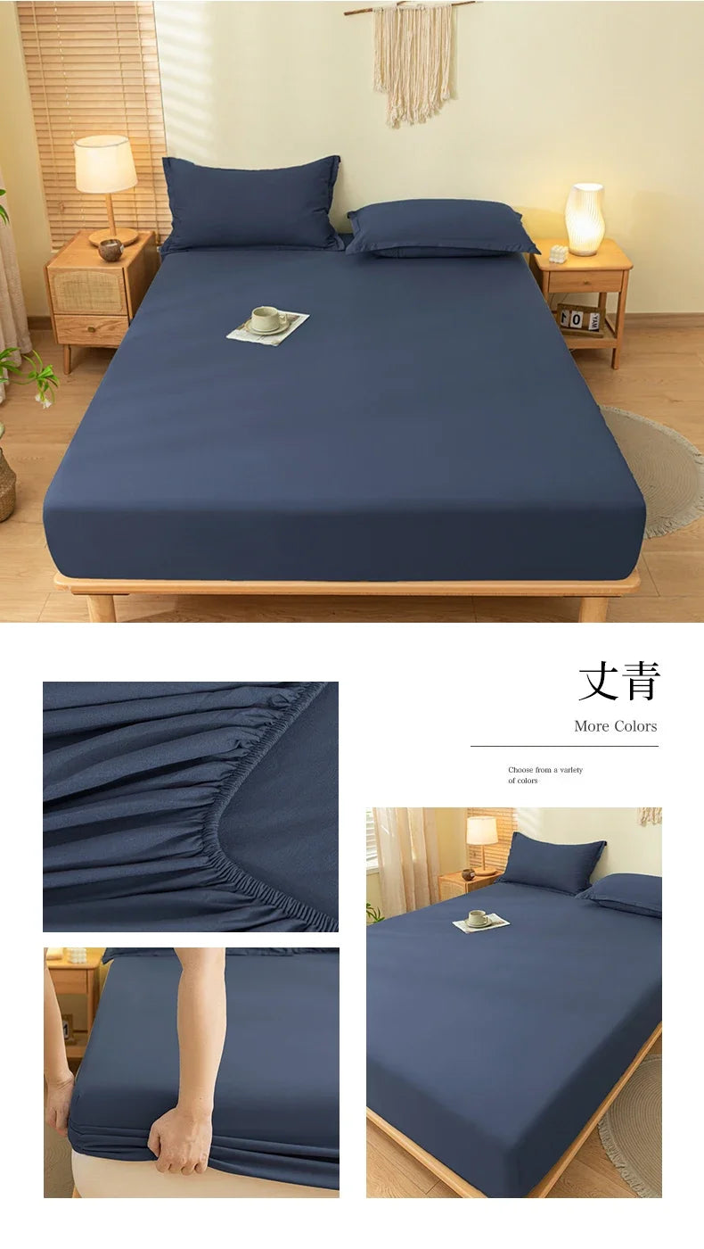 Luxury Elastic Fitted Sheet For Double Bed Mattress Cover