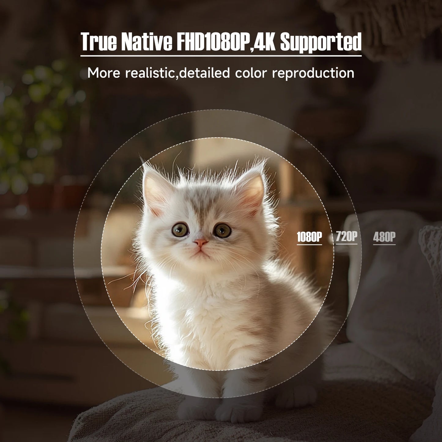 Magcubic Native 1080P Home Theater Projector With Auto Focus