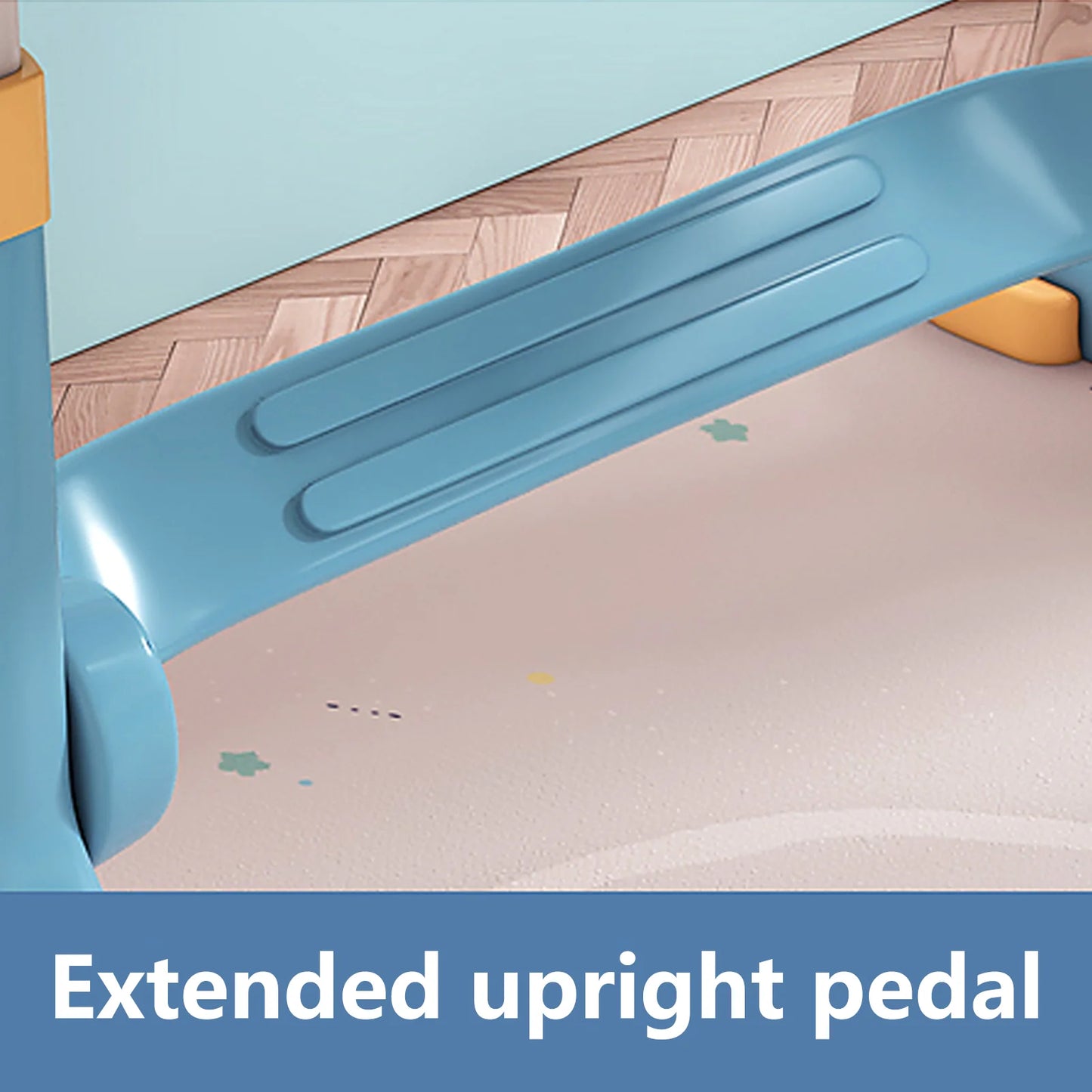 Cartoon Pattern Desk Chair Set With Widened Desktop And Drawer