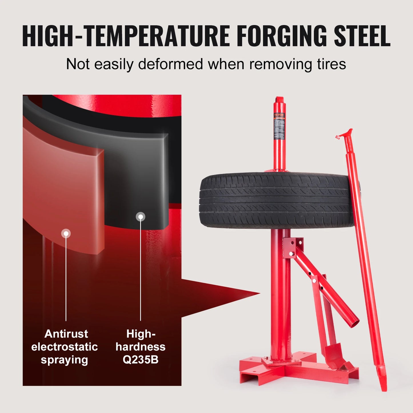 SucceBuy Portable Manual Tire Changer Bead Breaker Tool For Vehicles