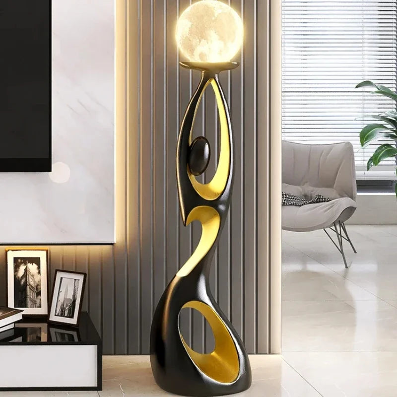ENERLORD LED Floor Lamp Resin Night Glow For Living Room