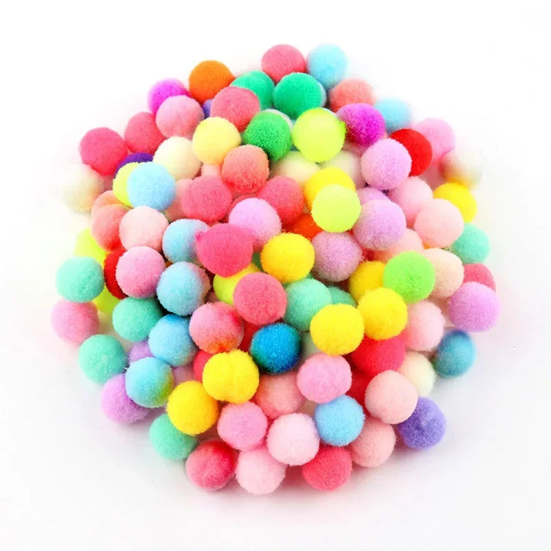 Mini Fluffy Polyester Pom Poms For Diy Crafts And Decor