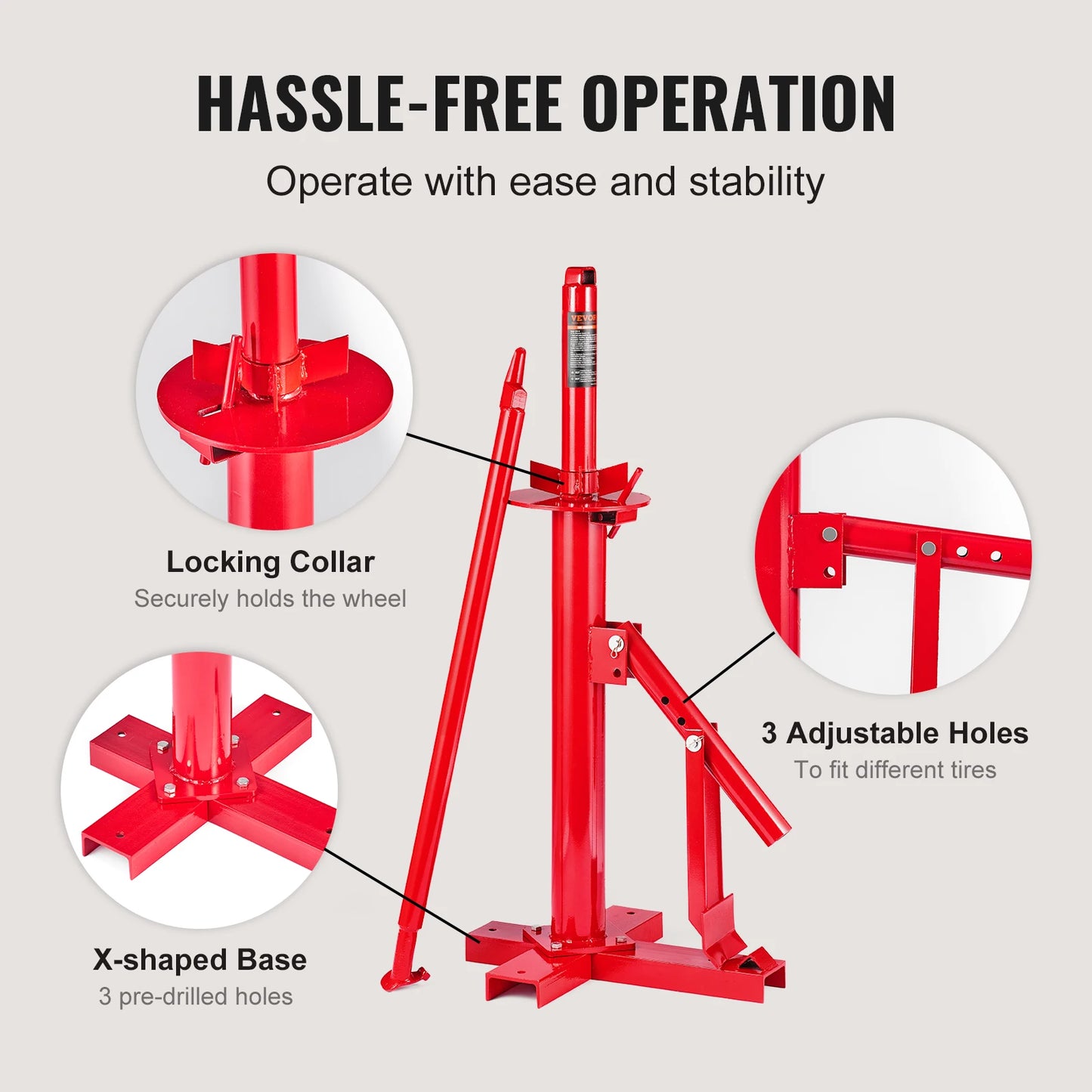 SucceBuy Portable Manual Tire Changer Bead Breaker Tool For Vehicles