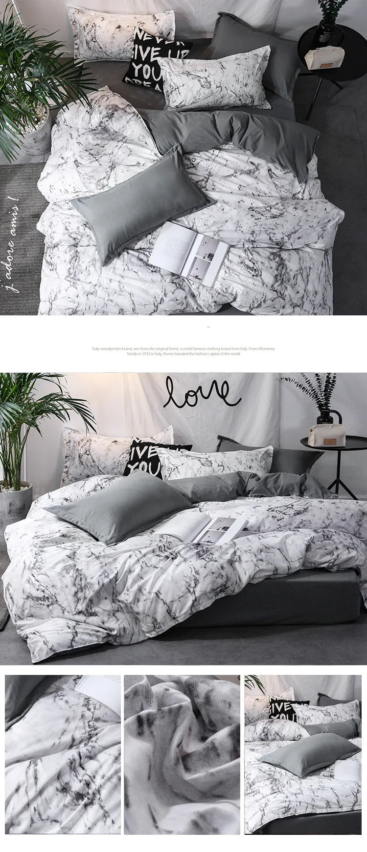 Duvet Cover Set With Pillowcases Bedding Quilt Set