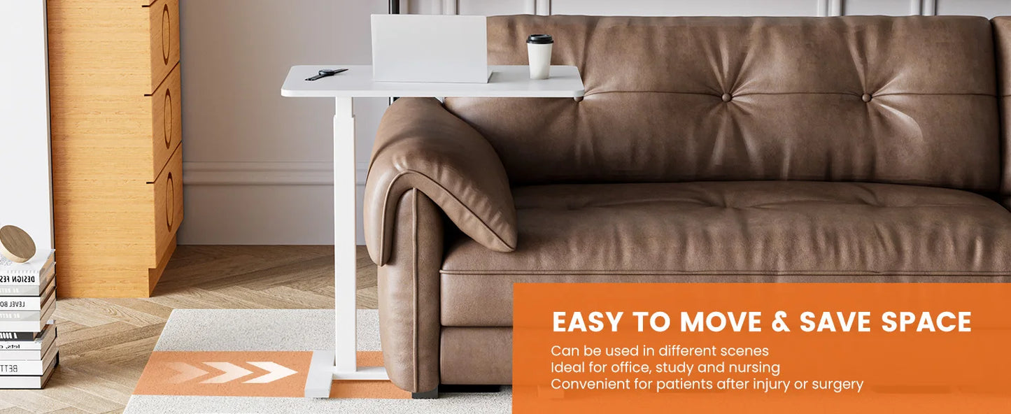 JHK Overbed Bedside Sofa Table Adjustable Height Laptop Desk