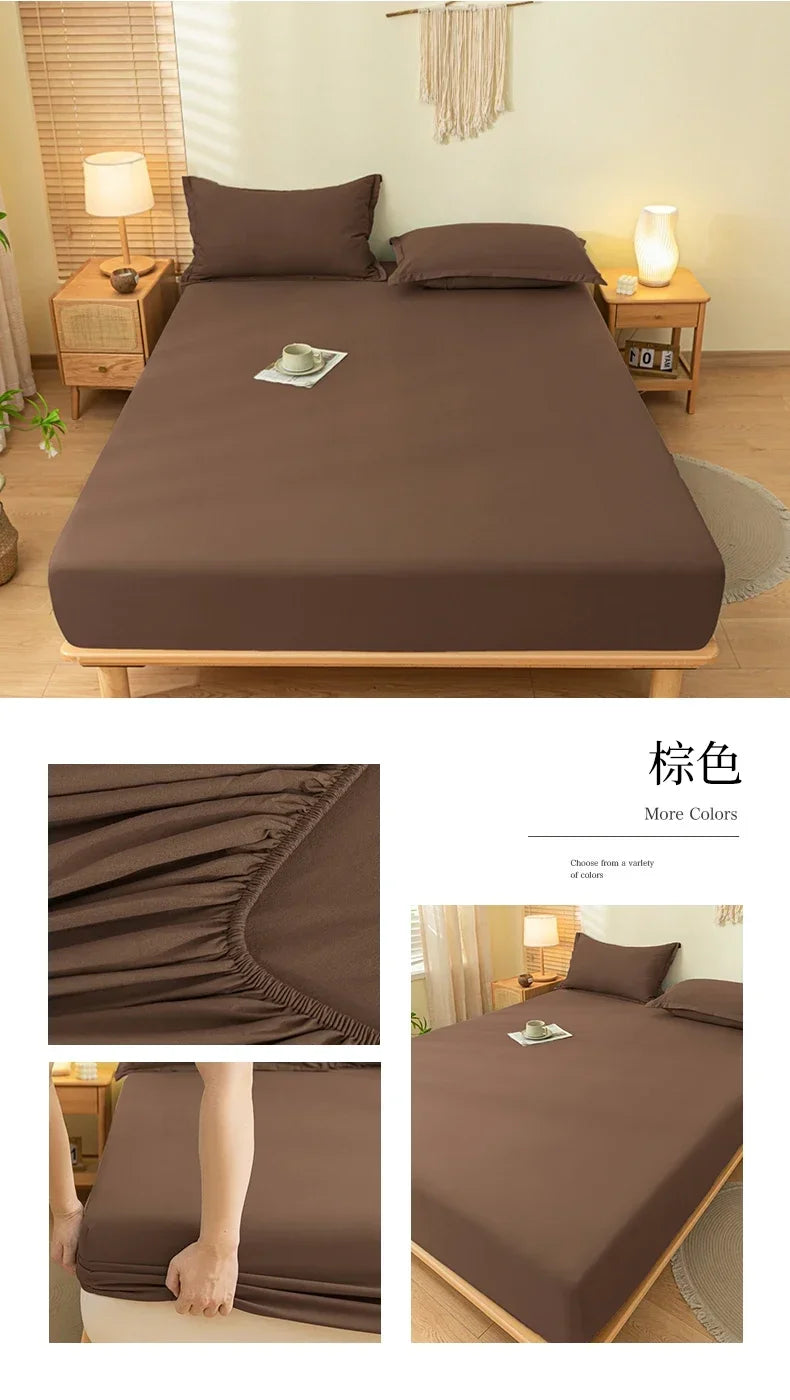 Luxury Elastic Fitted Sheet For Double Bed Mattress Cover