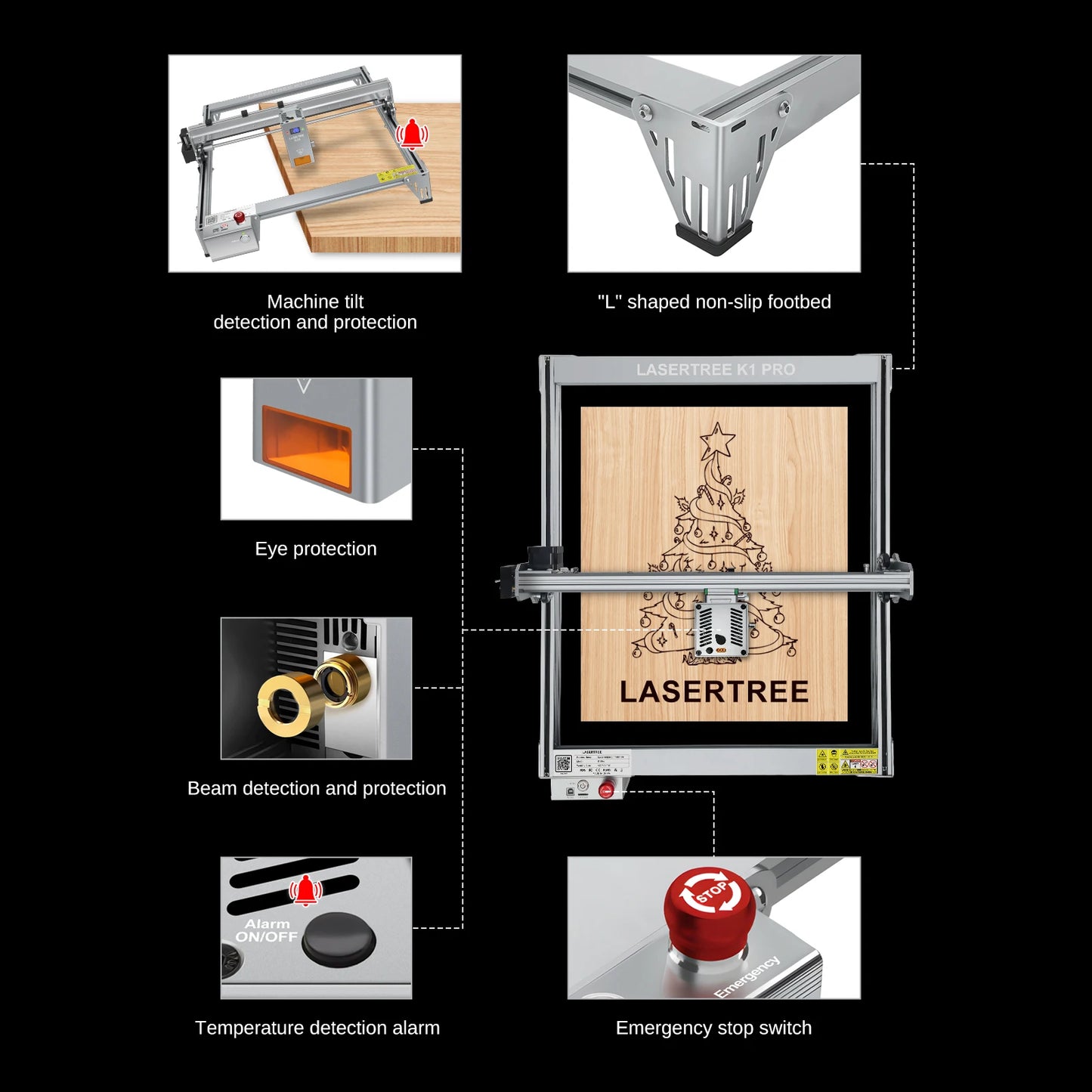 Laser Tree K1Pro Laser Engraver With 30W 40W Module