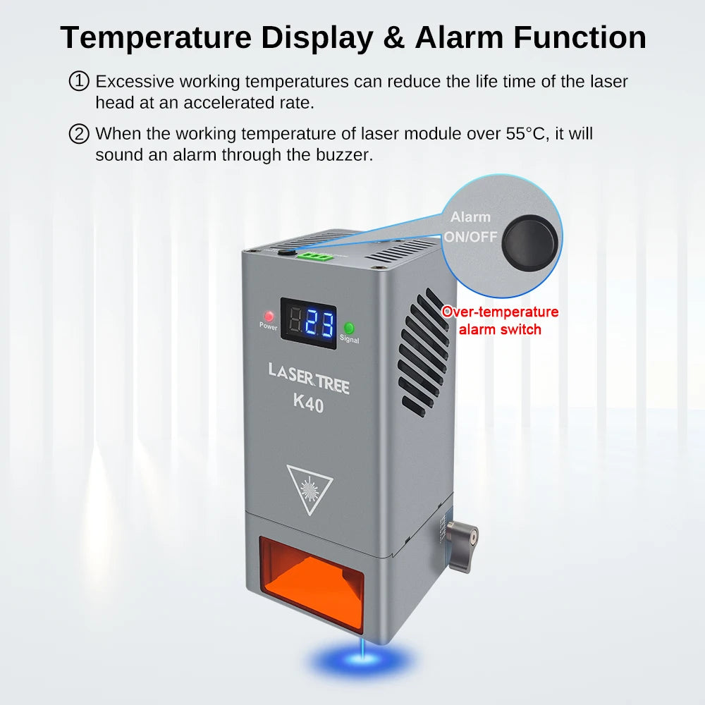 Laser Tree 40W Laser Module With Air Assist For Engravers
