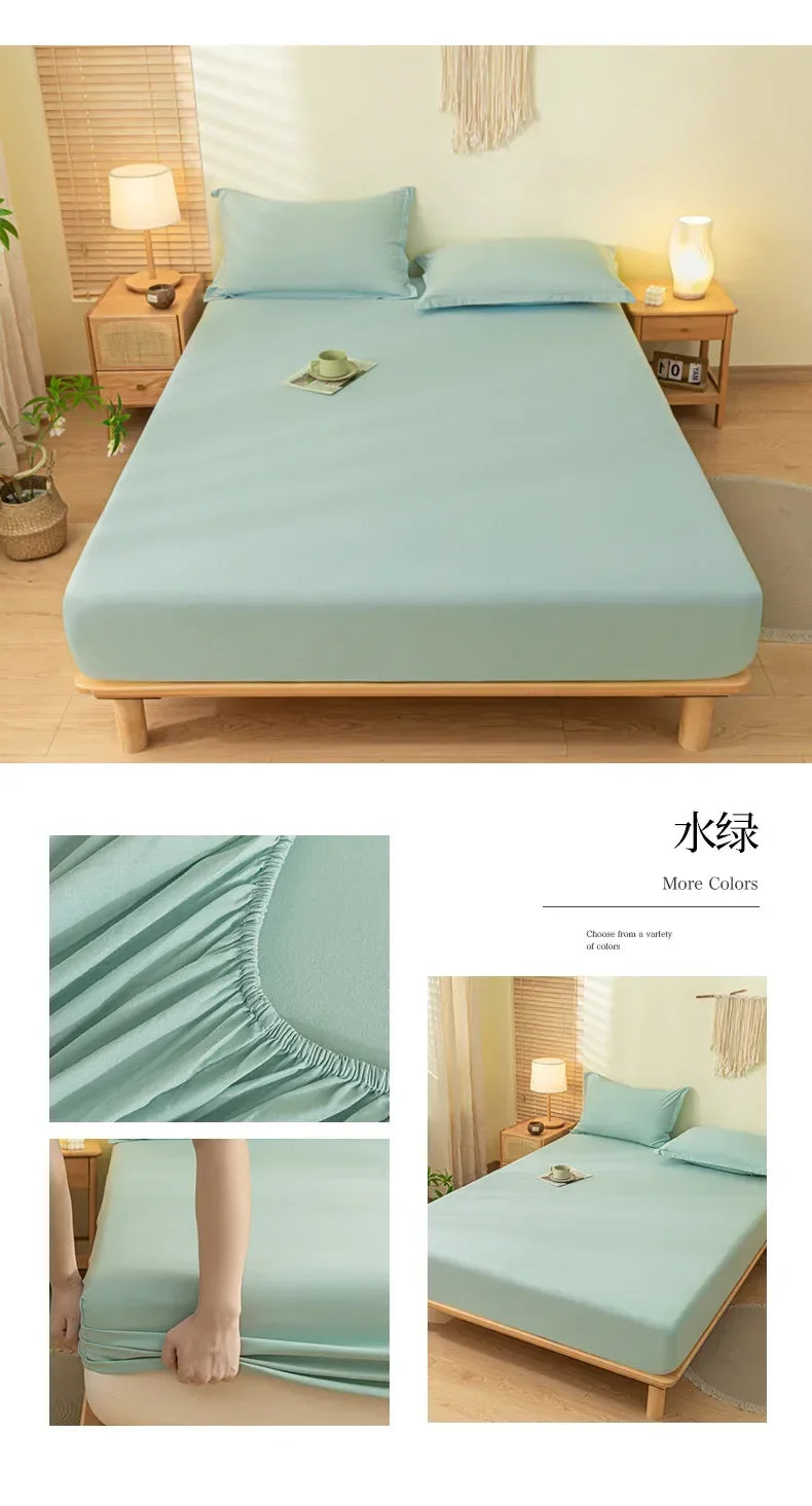 Luxury Elastic Fitted Sheet For Double Bed Mattress Cover