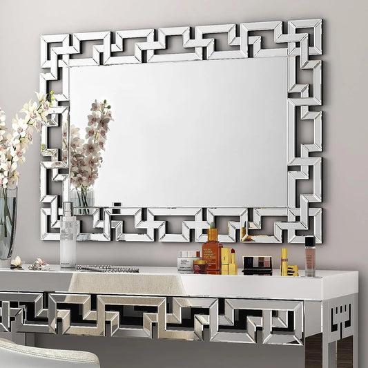 Art Decor Wall Mirror Beveled Edge Venetian Grecian Vanity Mirror
