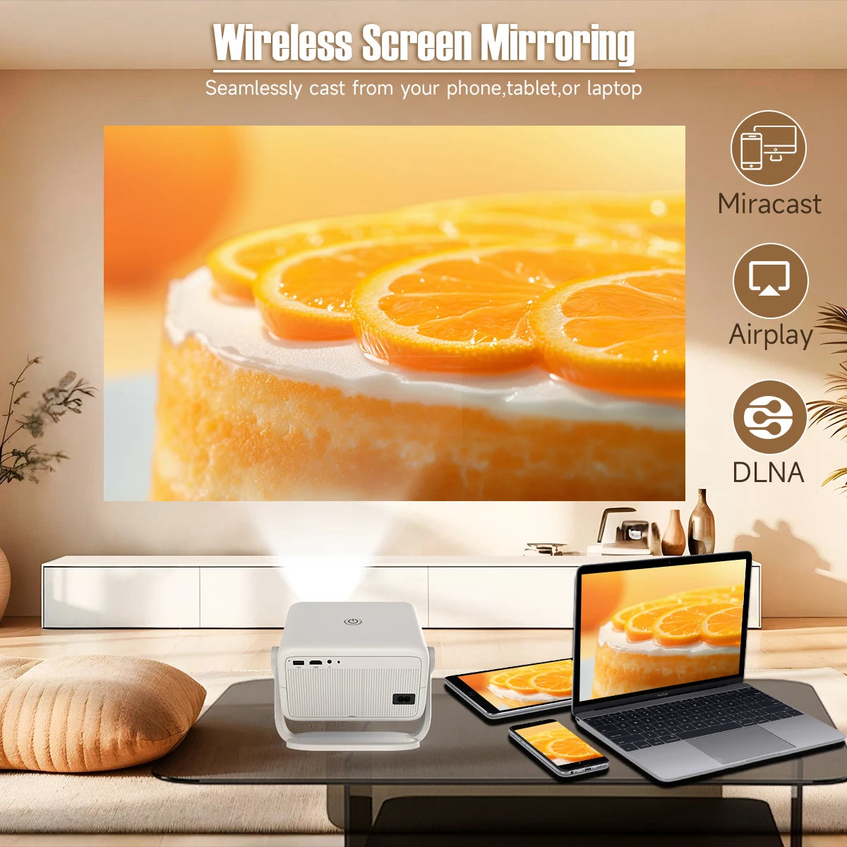 Magcubic Native 1080P Home Theater Projector With Auto Focus