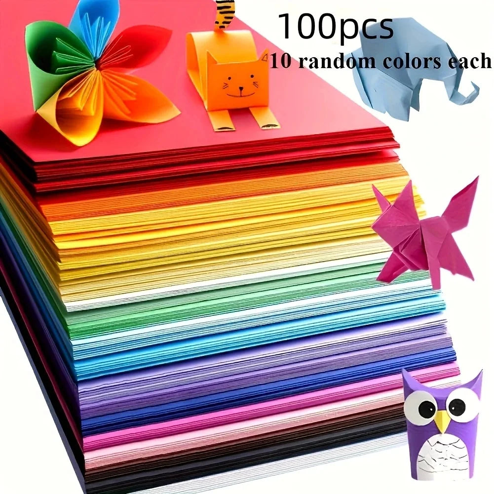 Cardstock Sheets Pack 100 Sheets For Origami And Crafts