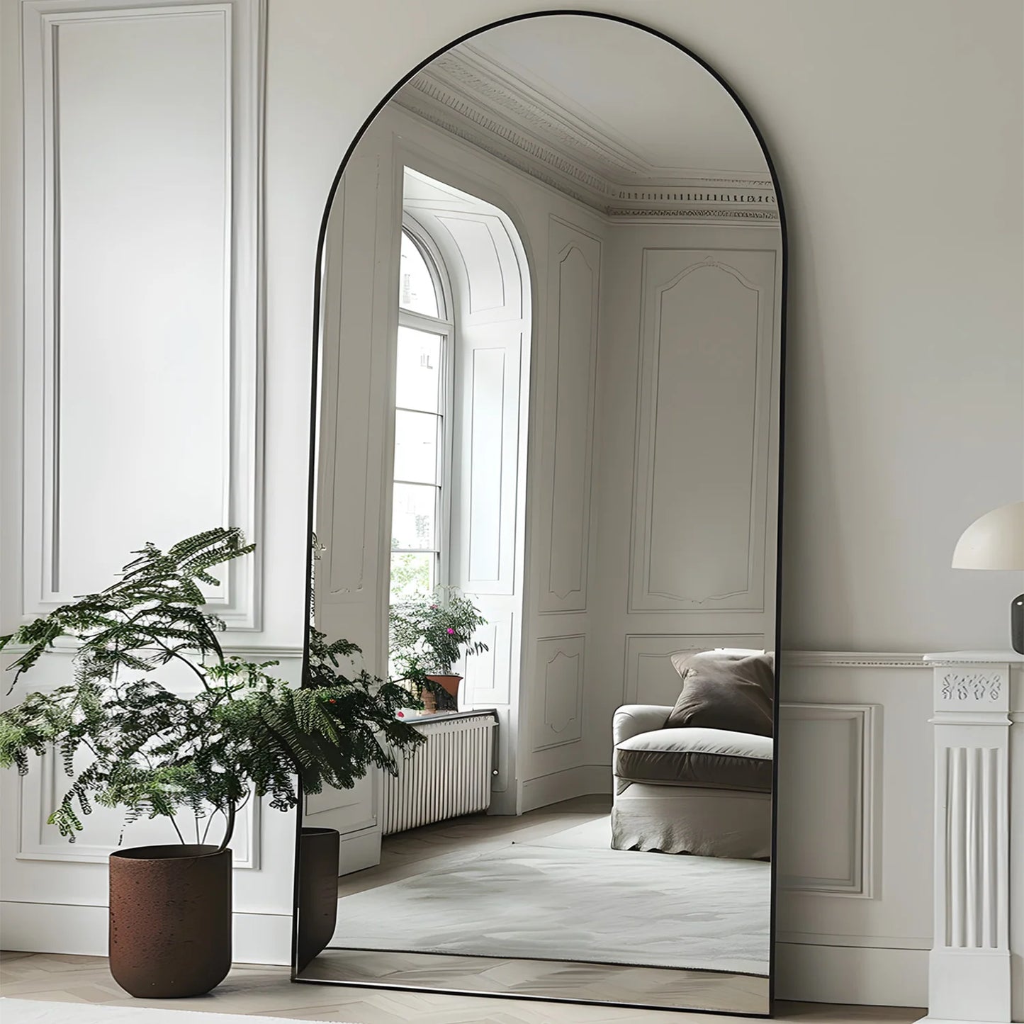 Antok Arch Floor Mirror Freestanding Full Length For Bedroom
