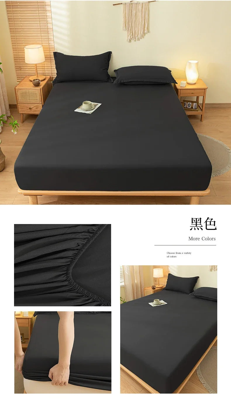 Luxury Elastic Fitted Sheet For Double Bed Mattress Cover
