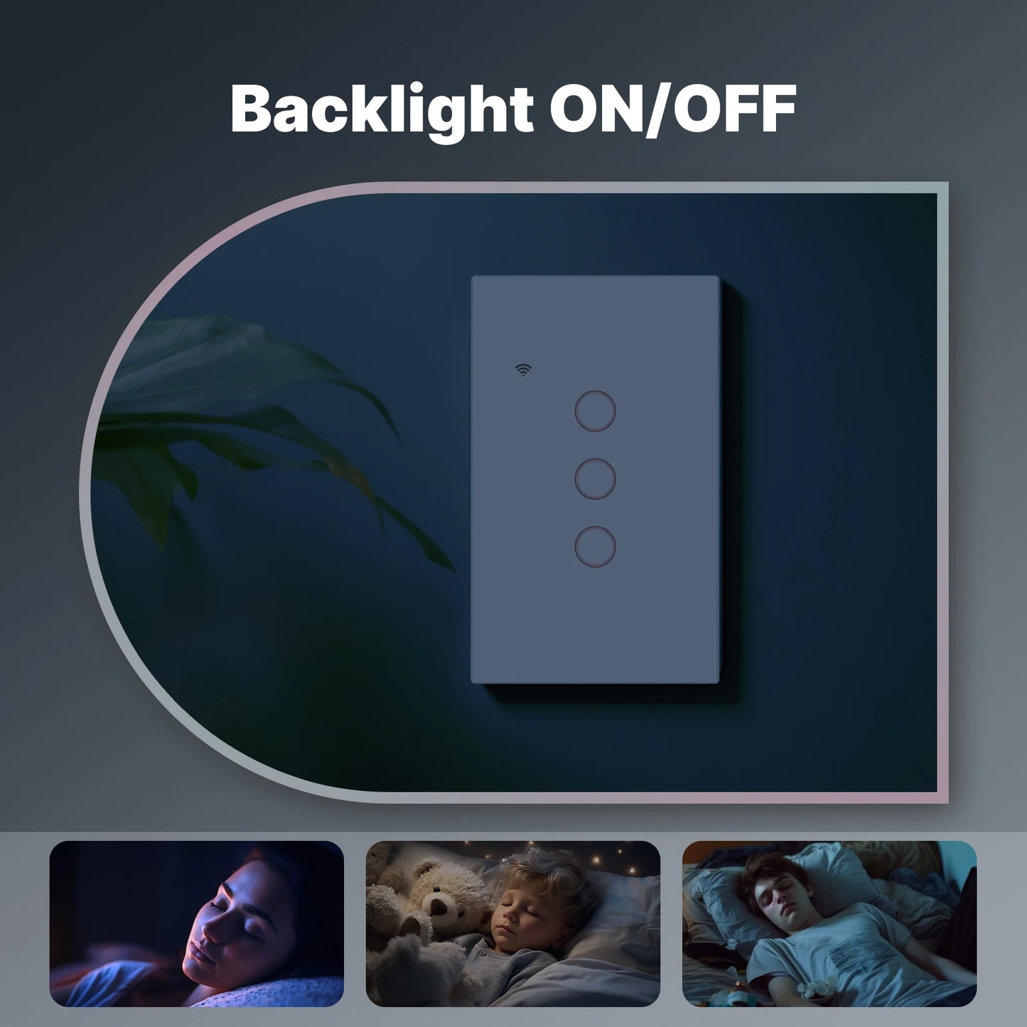 MOES Tuya WiFi Smart Light Switch Glass Touch Alexa