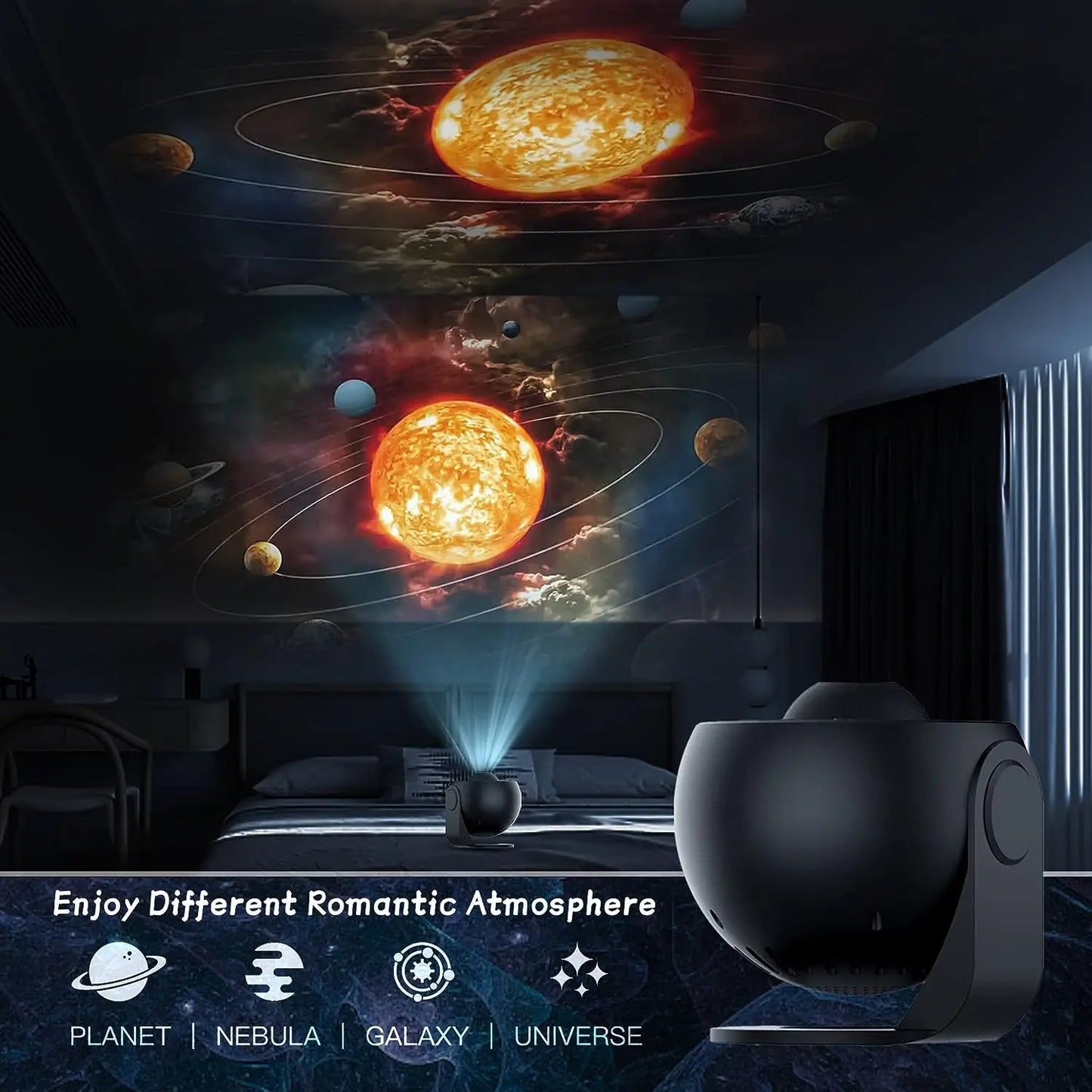 Mexllex 13 In 1 Galaxy Ultral Star Projector Night Light