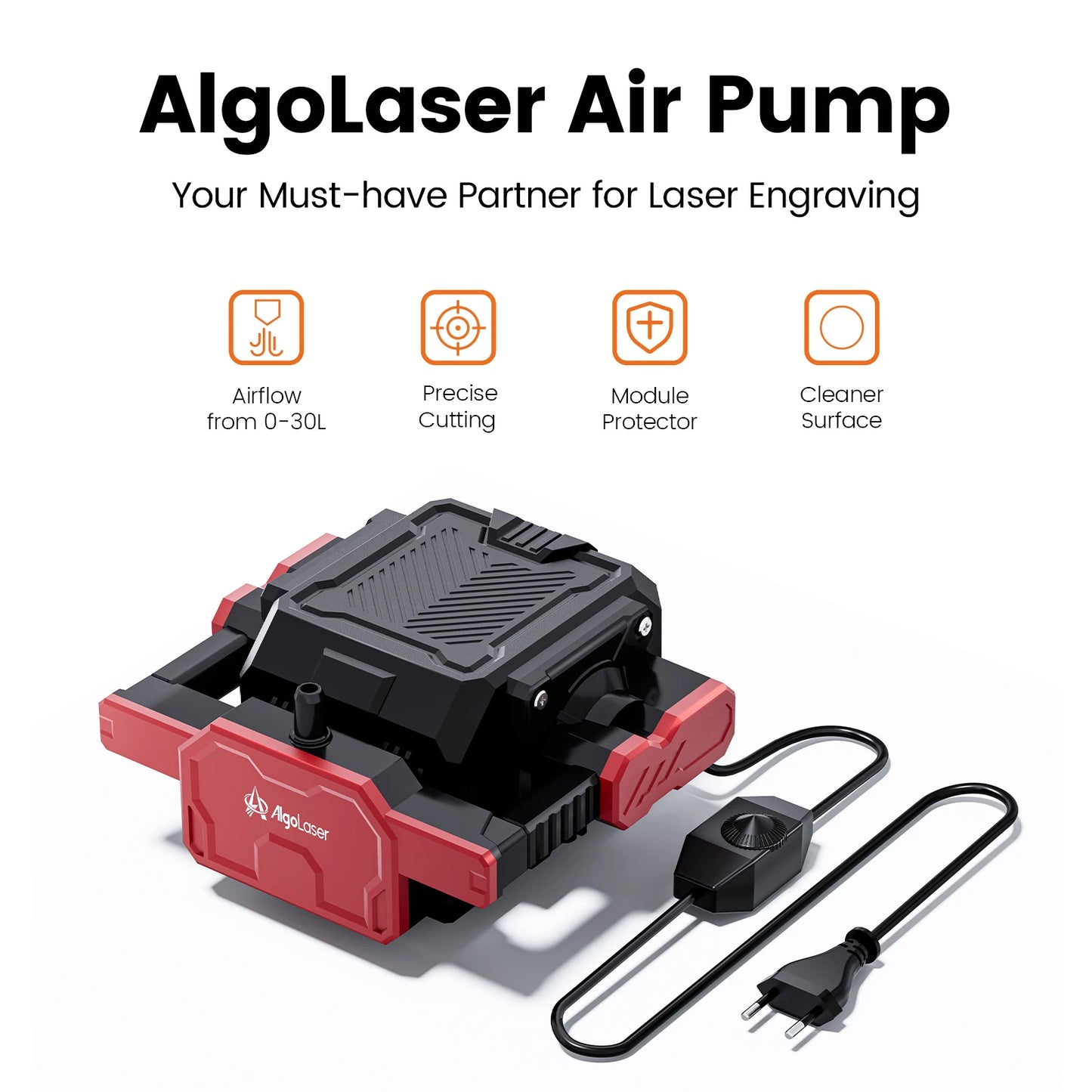 AlgoLaser Air Assist Pump 30LPM for Laser Cutter Dust Removal