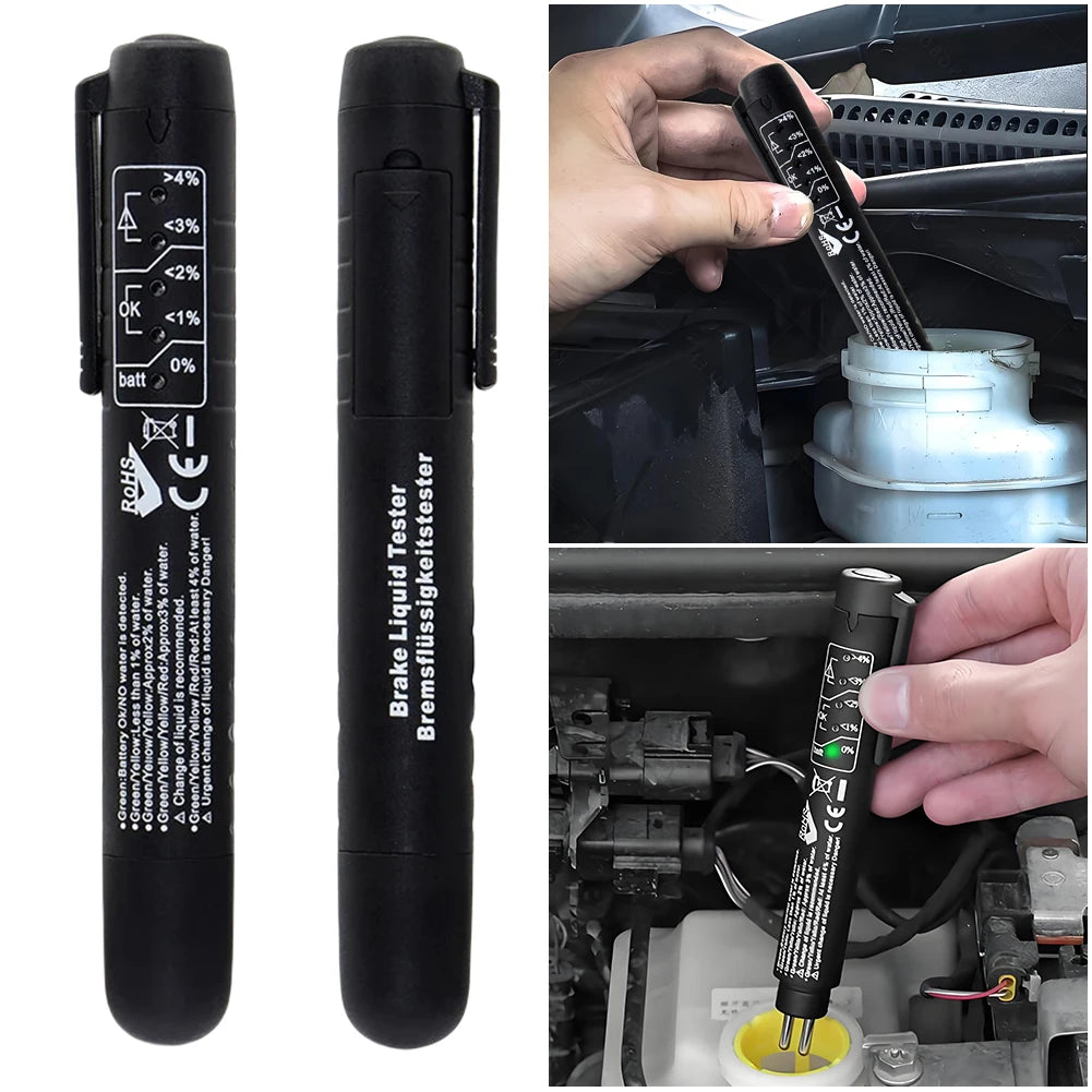 APWIKOGER Brake Fluid Tester With LED Indicators For Oil Quality