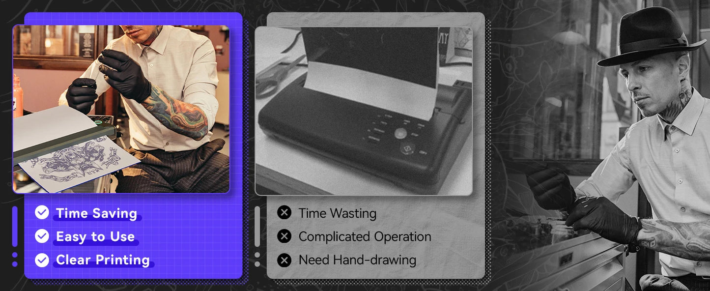 PeriPage P90 Wireless Tattoo Stencil Transfer Printer