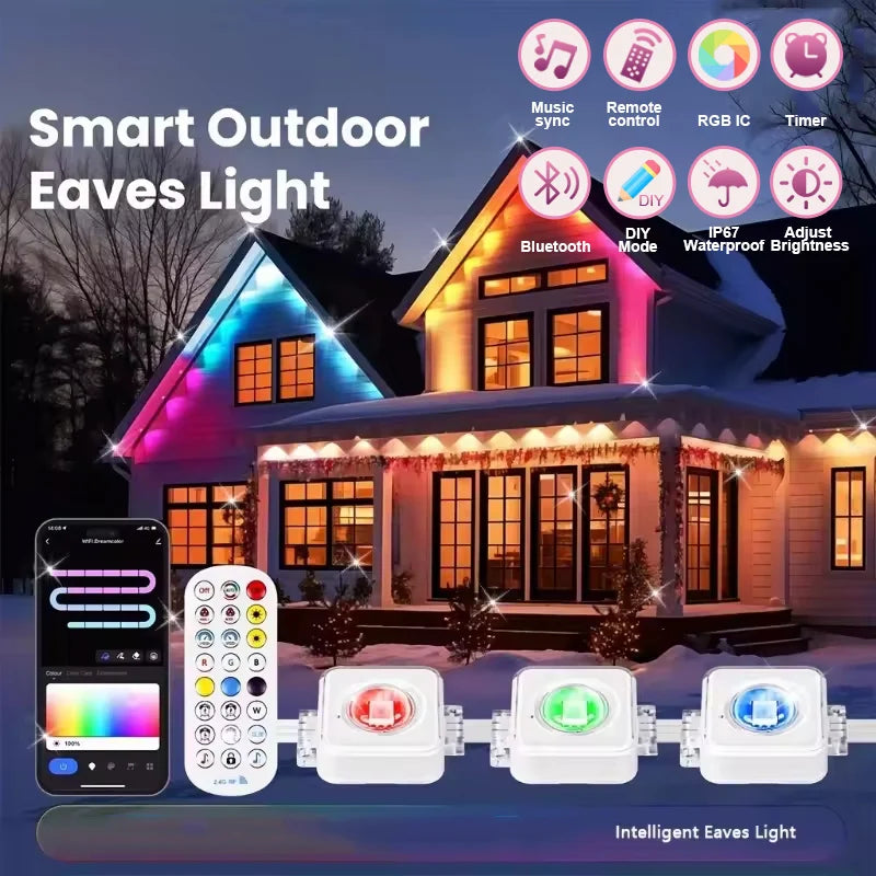 MIMIRGB Smart RGBIC Outdoor Lights 90 LEDs 75 Scene Modes
