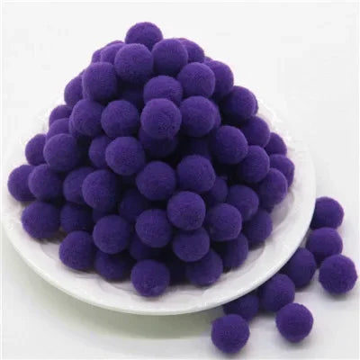 Mini Fluffy Polyester Pom Poms For Diy Crafts And Decor