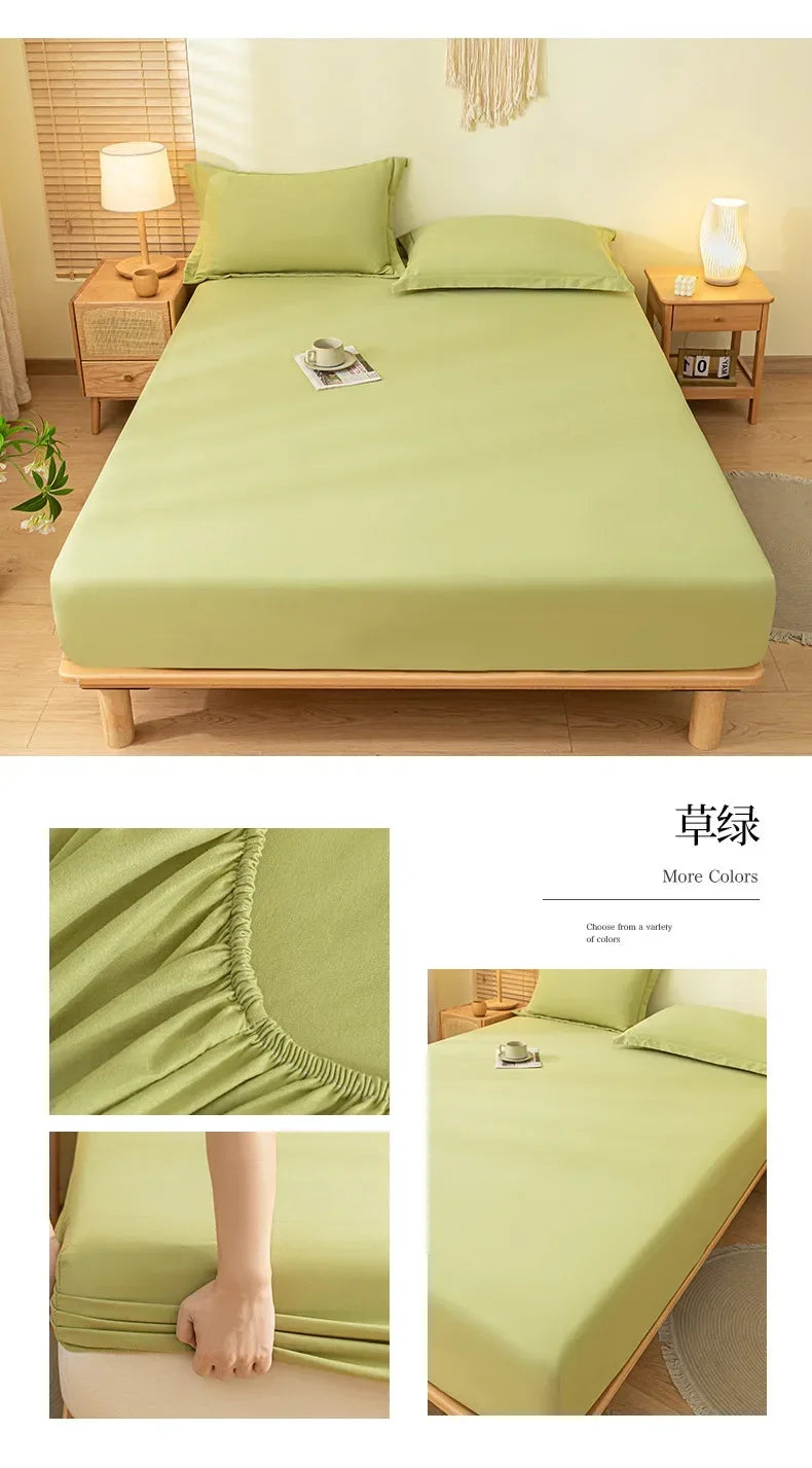 Luxury Elastic Fitted Sheet For Double Bed Mattress Cover