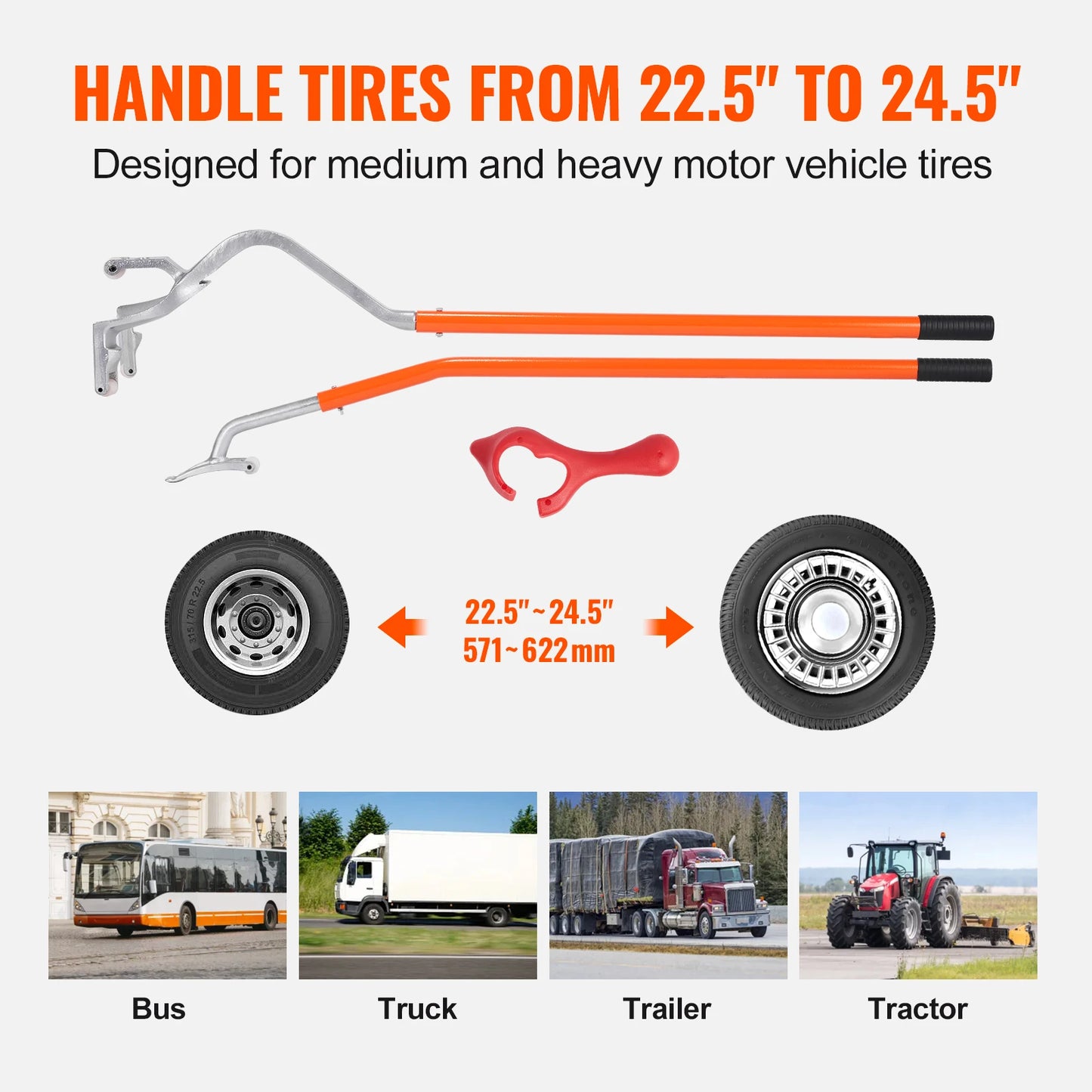 SucceBuy Tire Mount Demount Tool Kit For Car Tire Changing