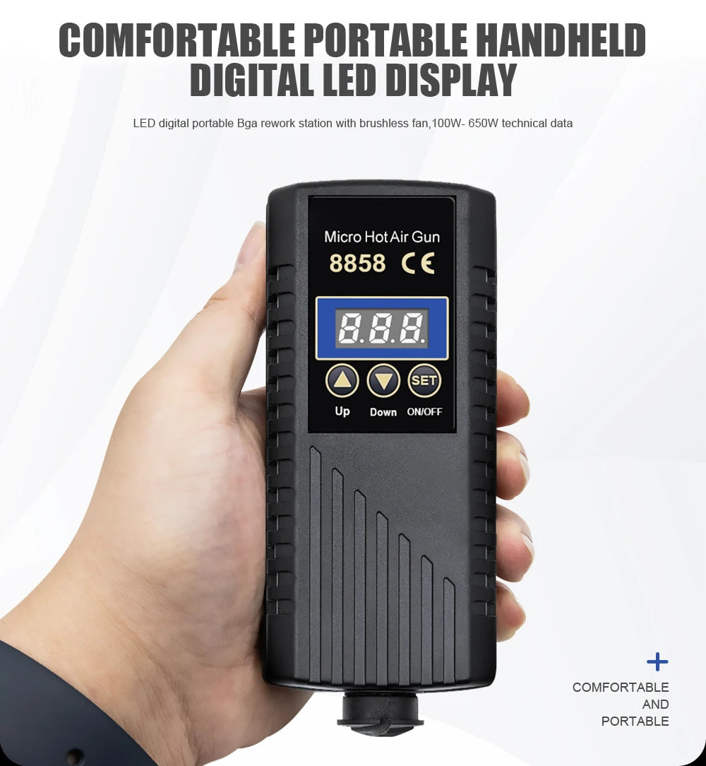 JCD 8858 Hot Air Gun Micro Rework Soldering Station