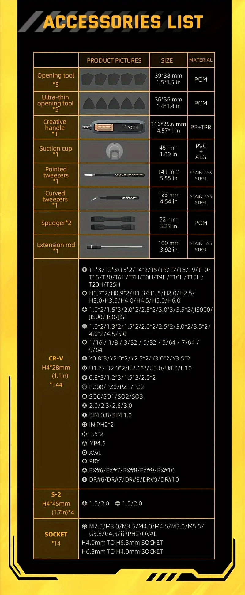 JAKEMY 180 In 1 Precision Screwdriver Set Magnetic Bits Repair
