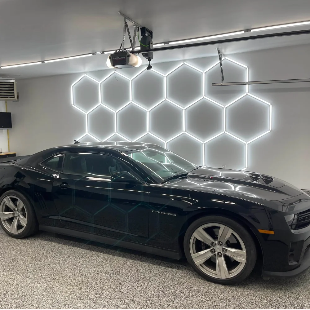 Hexagon LED Ceiling Light Tube For Garage Workshop