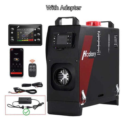 Hcalory 8kW Diesel Car Parking Heater With 12V 24V Adapter