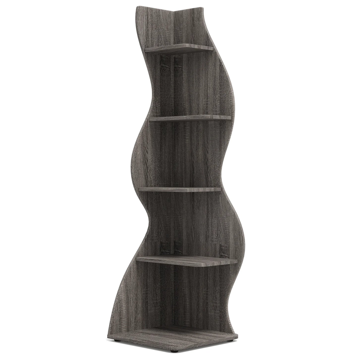 Tribesigns 5 Tier Corner Shelf Wall Bookshelf Plant Stand