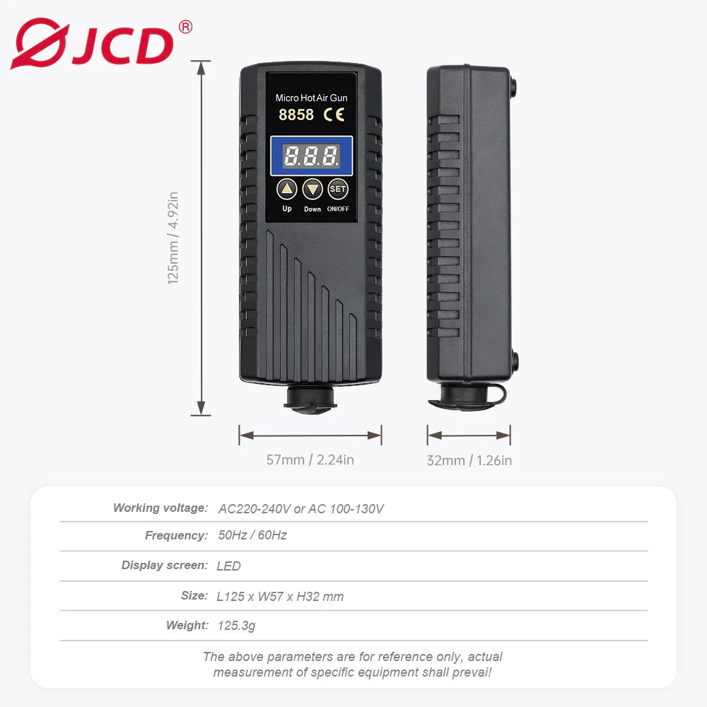 JCD 8858 Hot Air Gun Micro Rework Soldering Station