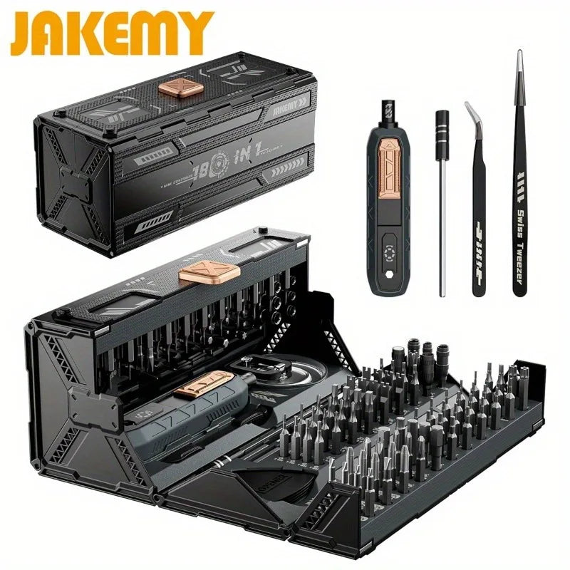 JAKEMY 180 In 1 Precision Screwdriver Set Magnetic Bits Repair